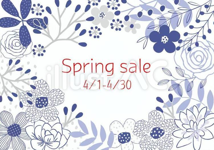 183-花のフレーム（モノクロ）